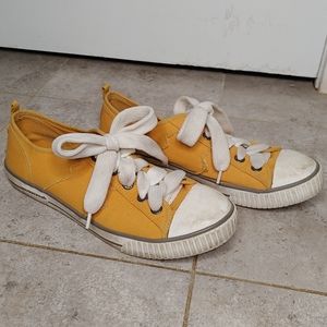 Orange Canvas Rocket Dog Sneakers With Chunky Laces